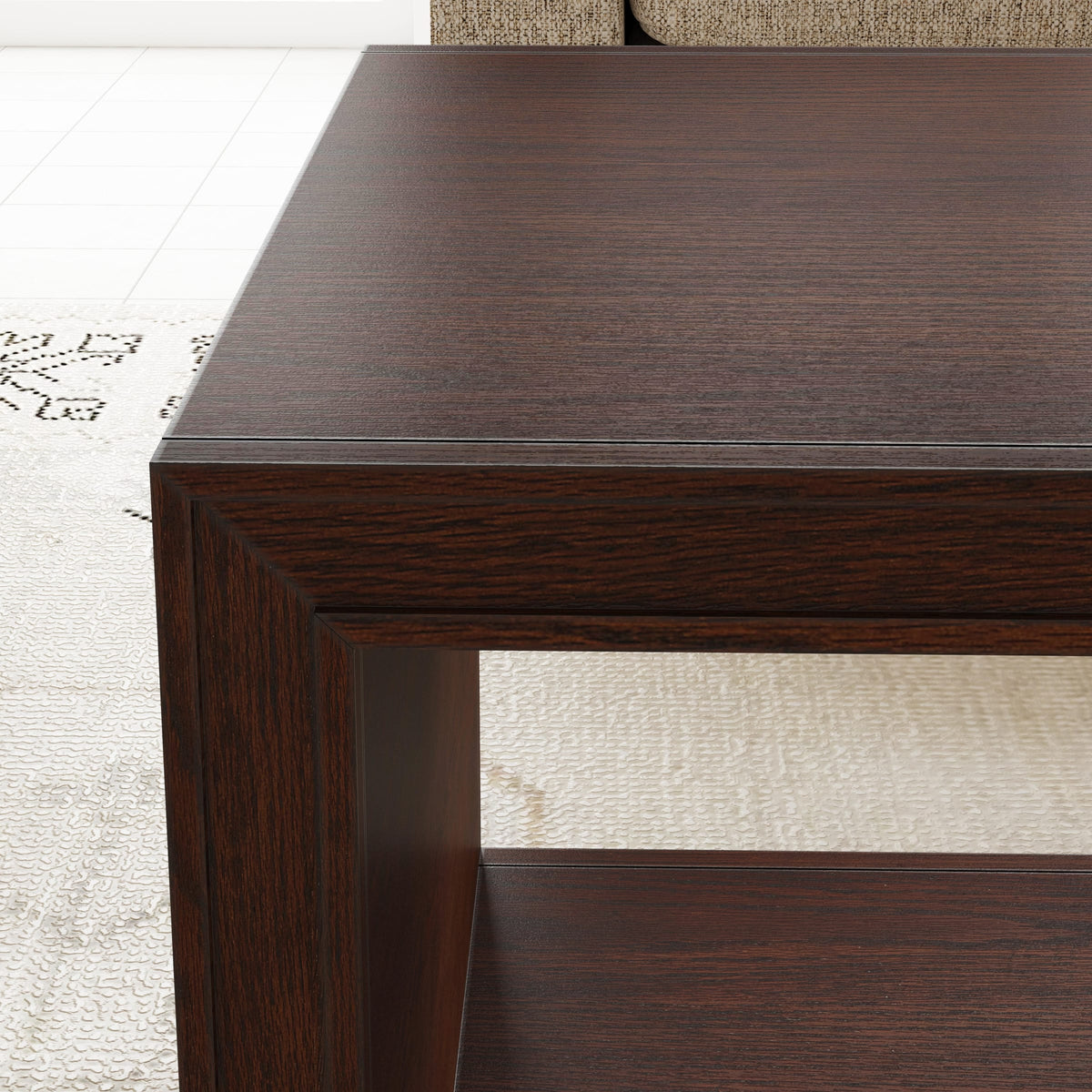 Flexsteel Waterfall Rectangular Coffee Table with Casters