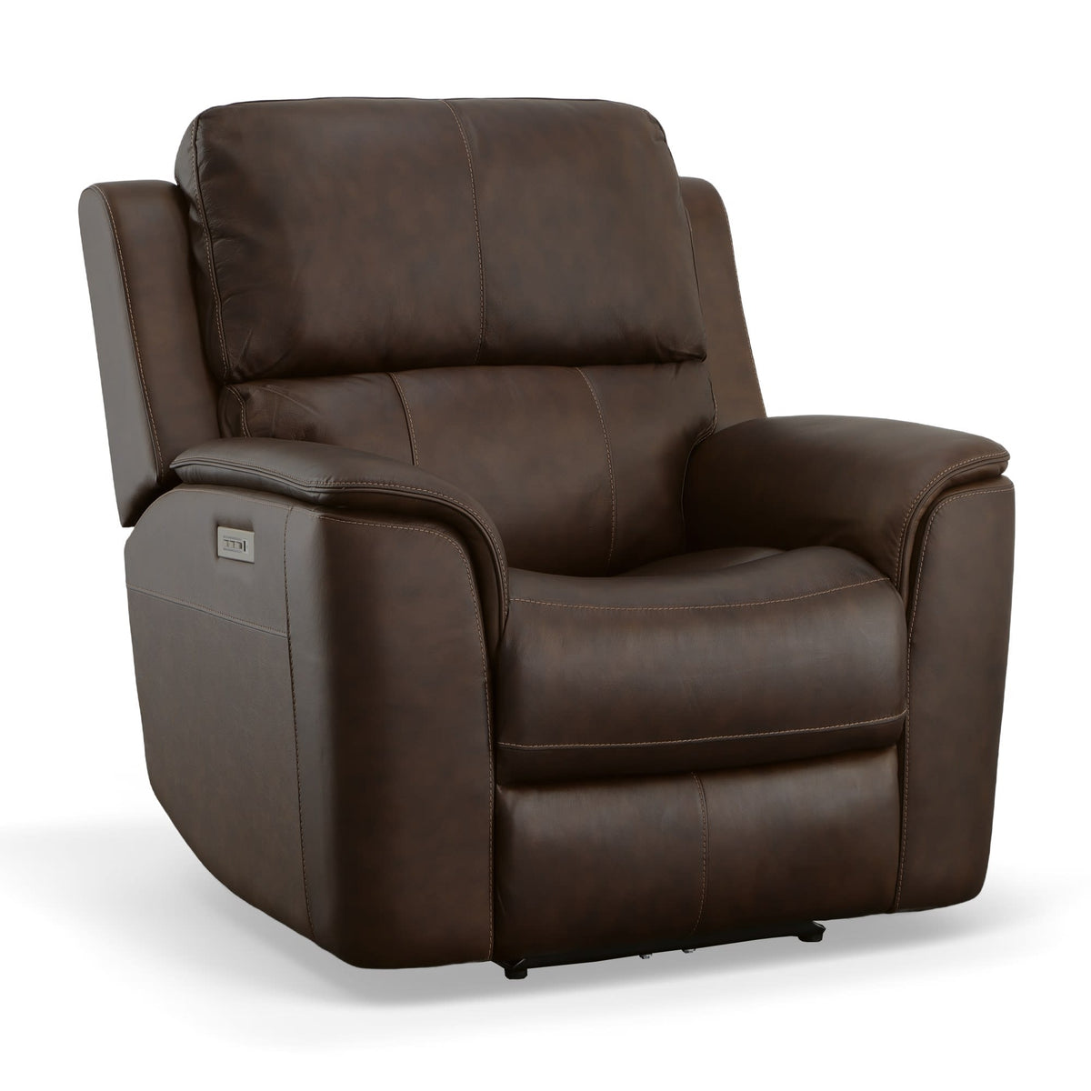 Flexsteel Henry Power Recliner with Power Headrest & Lumbar