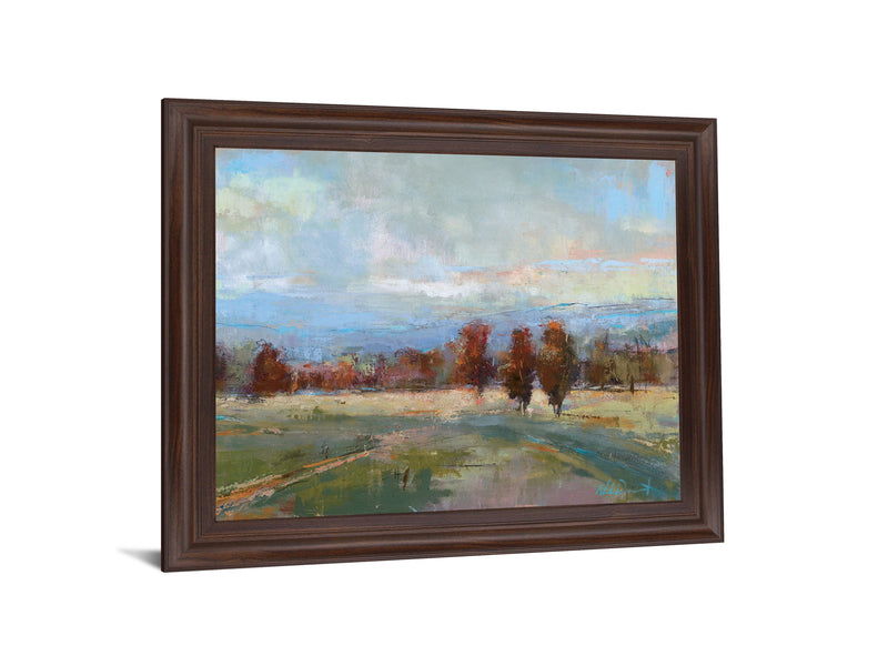 Vivid Meadow Dreamscape - 28" x 34" Framed Wall Art - Green