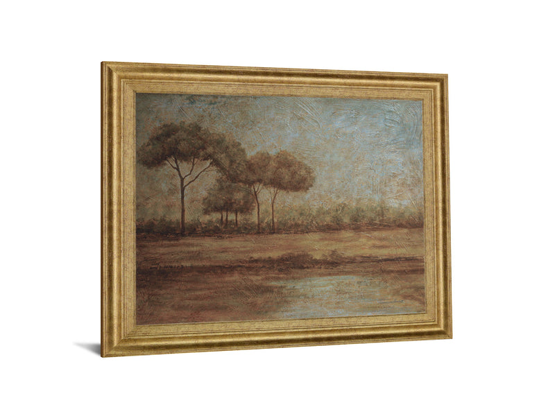 Whispering Pines - 28" x 34" Framed Wall Art - Dark Brown