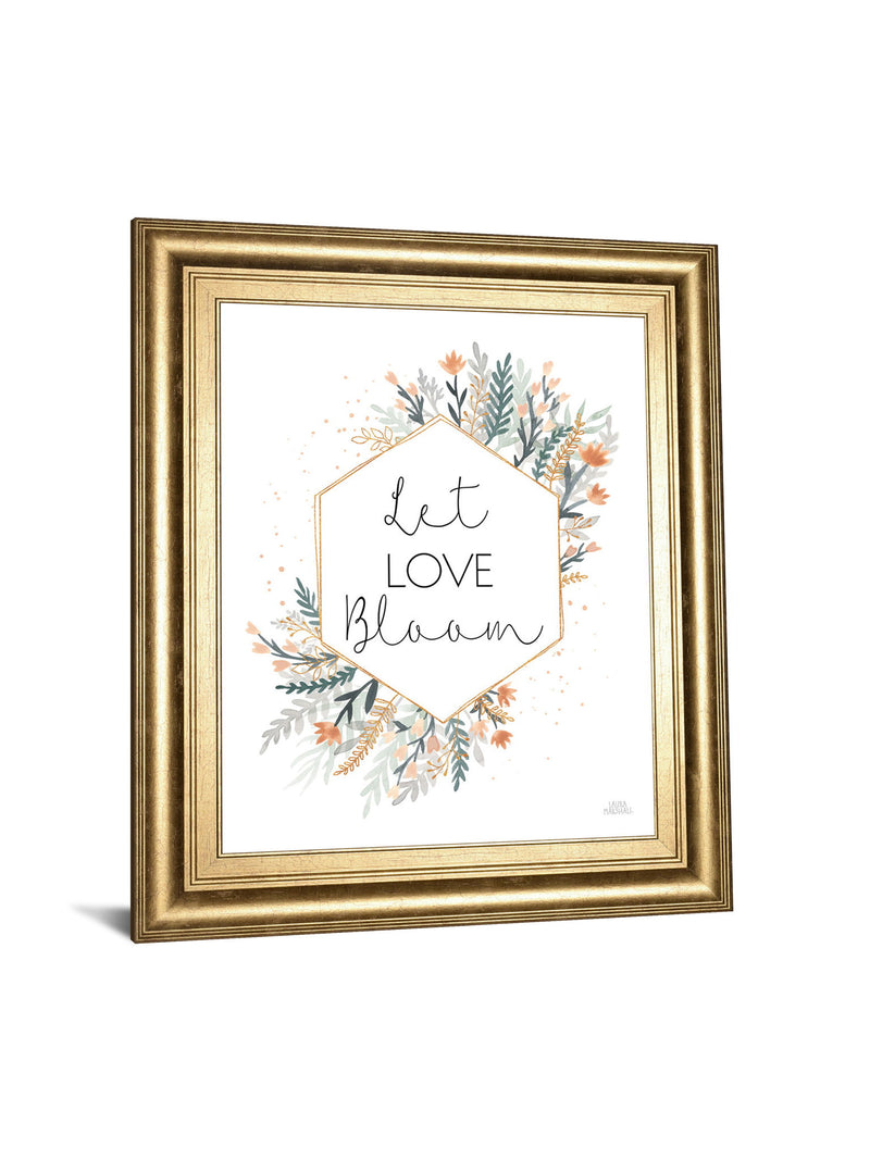Spring Blooms VI By Laura Marshall - Framed Print Wall Art - White
