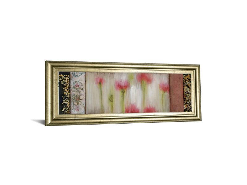 Rain Flower I By Dysart - Framed Print Wall Art - Beige