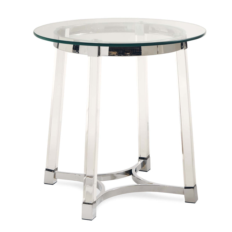 Lucinda - 24.5" End Table - Chrome