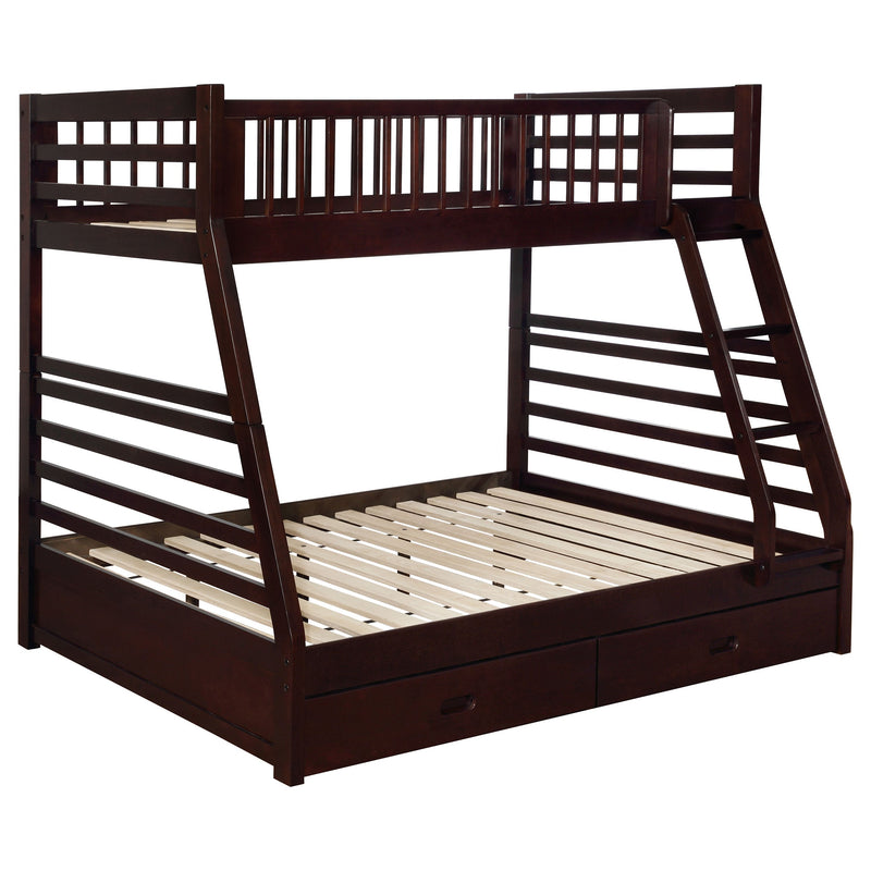 Ashton 2-drawer Wood Twin Over Full Bunk Bed