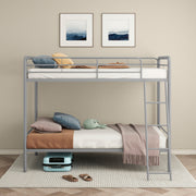 Carson Metal Twin Over Twin Bunk Bed Glossy