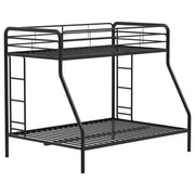 Carson Metal Twin Over Twin Bunk Bed Glossy