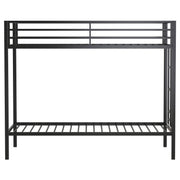 Alevera Metal Twin Over Twin Bunk Bed with Ladder