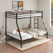 Alevera Metal Twin Over Twin Bunk Bed with Ladder