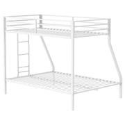 Alevera Metal Twin Over Twin Bunk Bed with Ladder