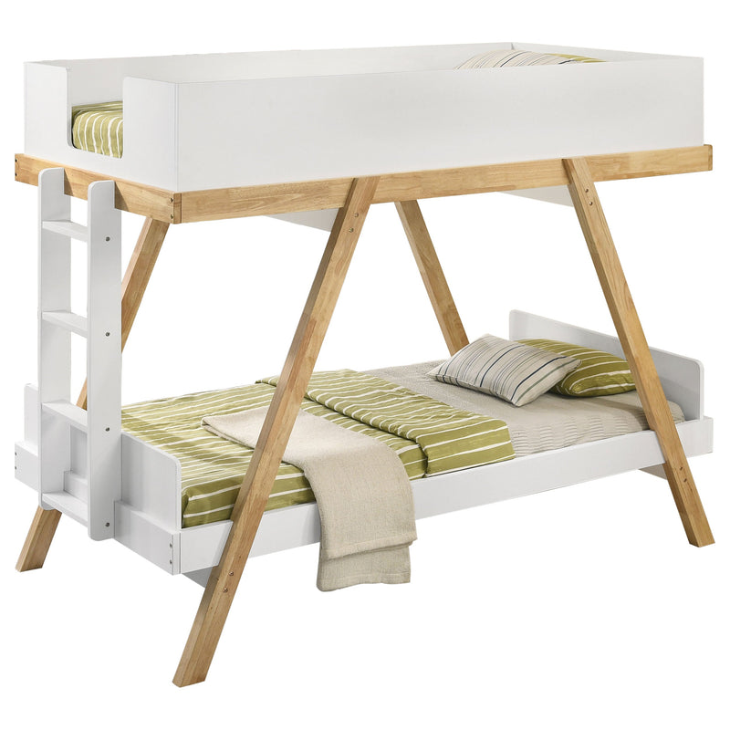 Frankie Wood Twin Over Twin Bunk Bed