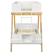 Frankie Wood Twin Over Twin Bunk Bed