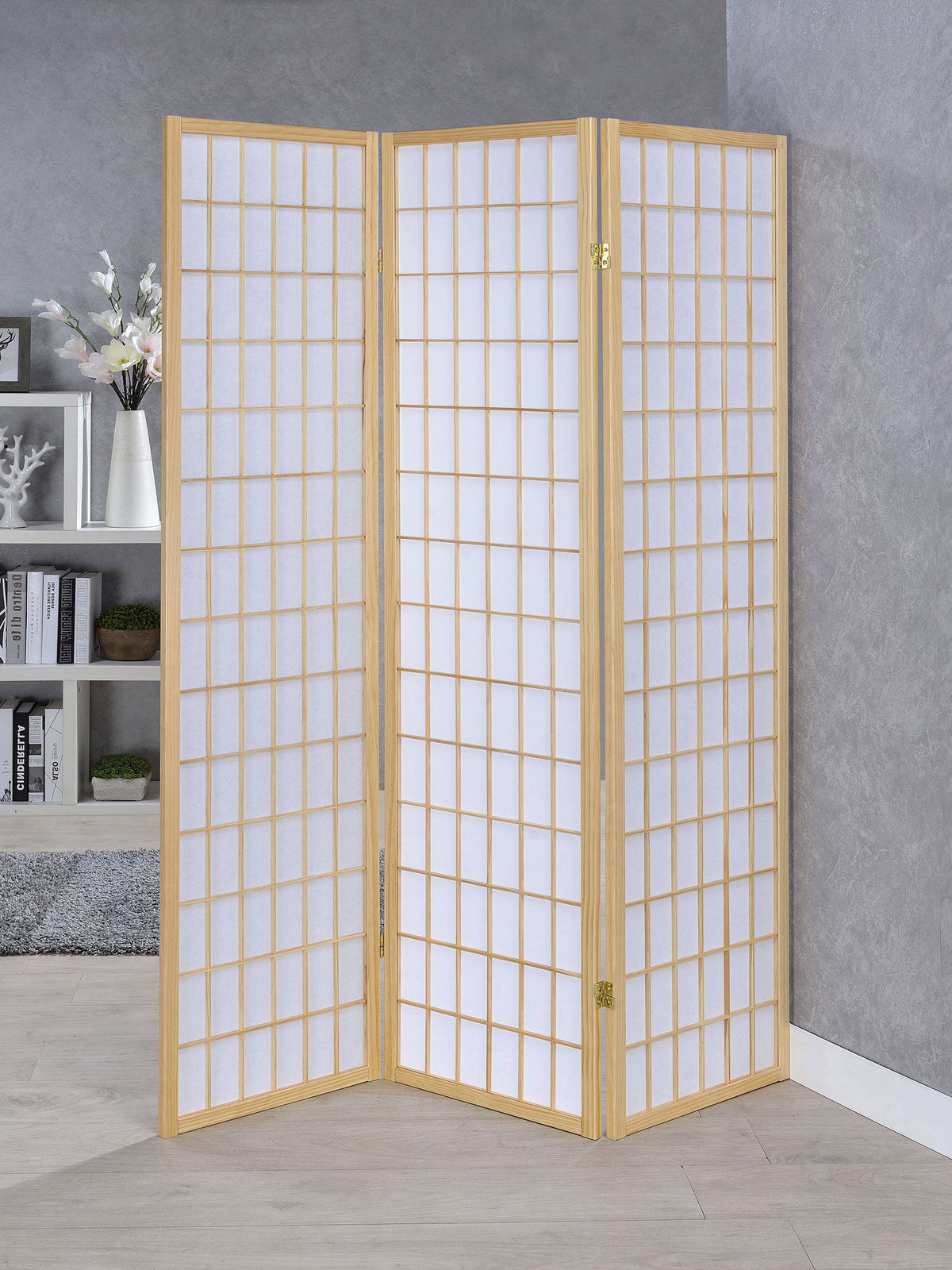 Carrie 3-Panel Room Divider Folding Shoji Screen