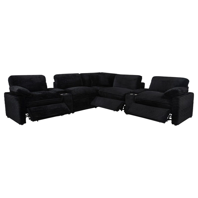 Collins 7-piece Modular Power Reclining Sectional Black