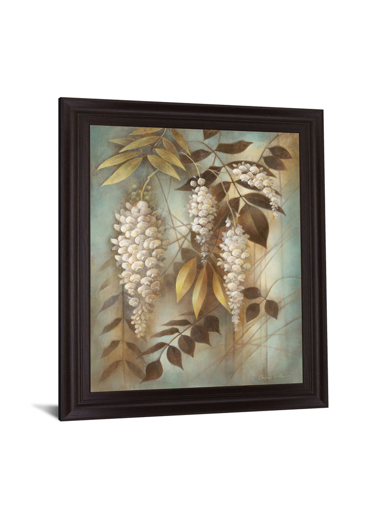 Golden Cascade - 28" x 34" Framed Wall Art - Beige