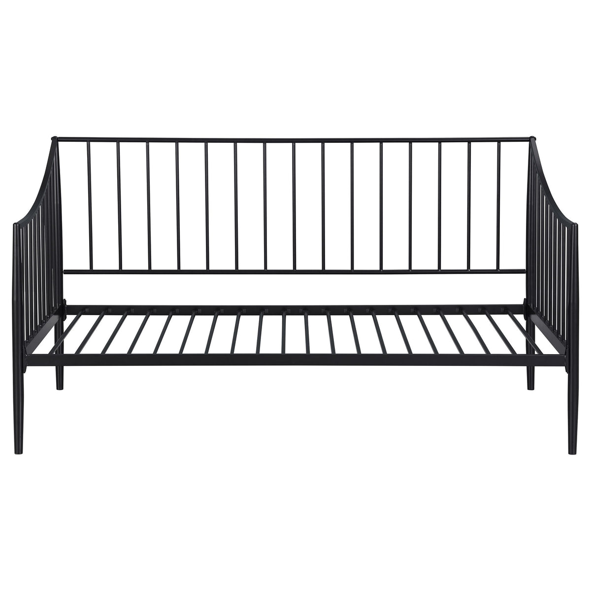 Newbury Metal Twin Daybed Bed Frame Matte Black