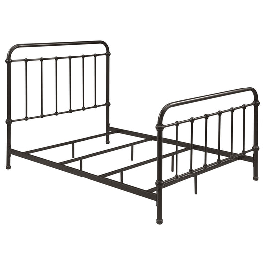 Livingston Metal Full Open Frame Bed Dark Bronze