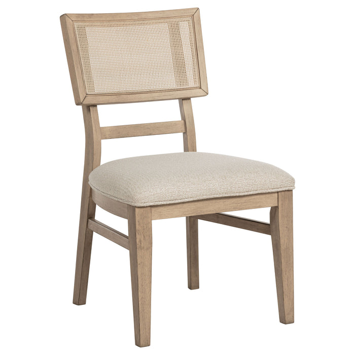 Kailani - Radio Weave Cane Dining Side Chair (Set of 2) - Beige Oak