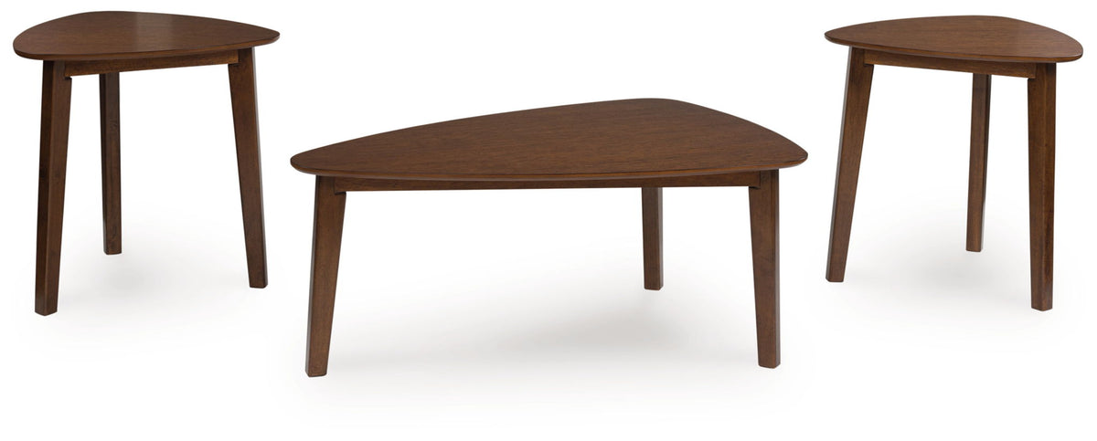 Lyncott - Occasional Wood Table Set (Set of 3) - Brown