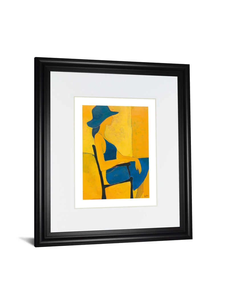 In View Of Il By Augustine - Framed Print Wall Art - Yellow