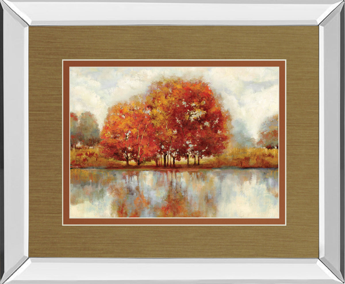 Together By Asia Jensen - Mirror Framed Print Wall Art - Light Brown