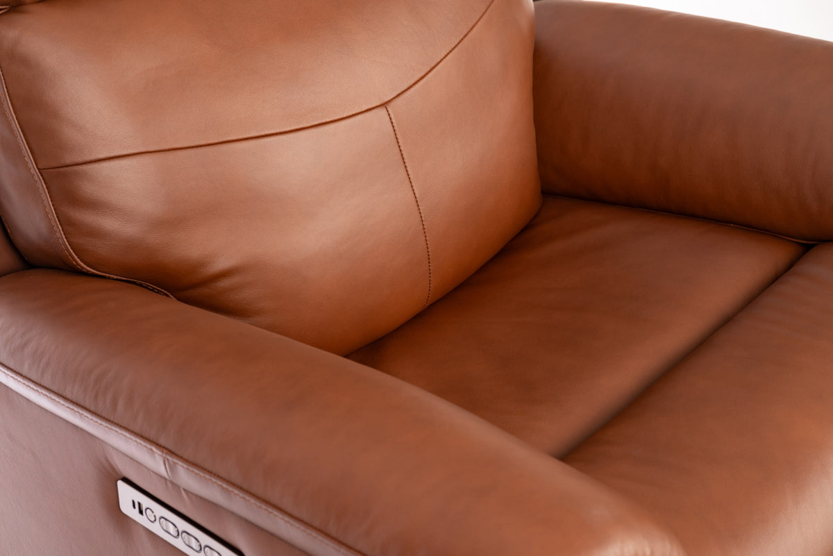Flexsteel Refined Perfect Match Power Swivel Gliding Recliner with Power Headrest & Lumbar