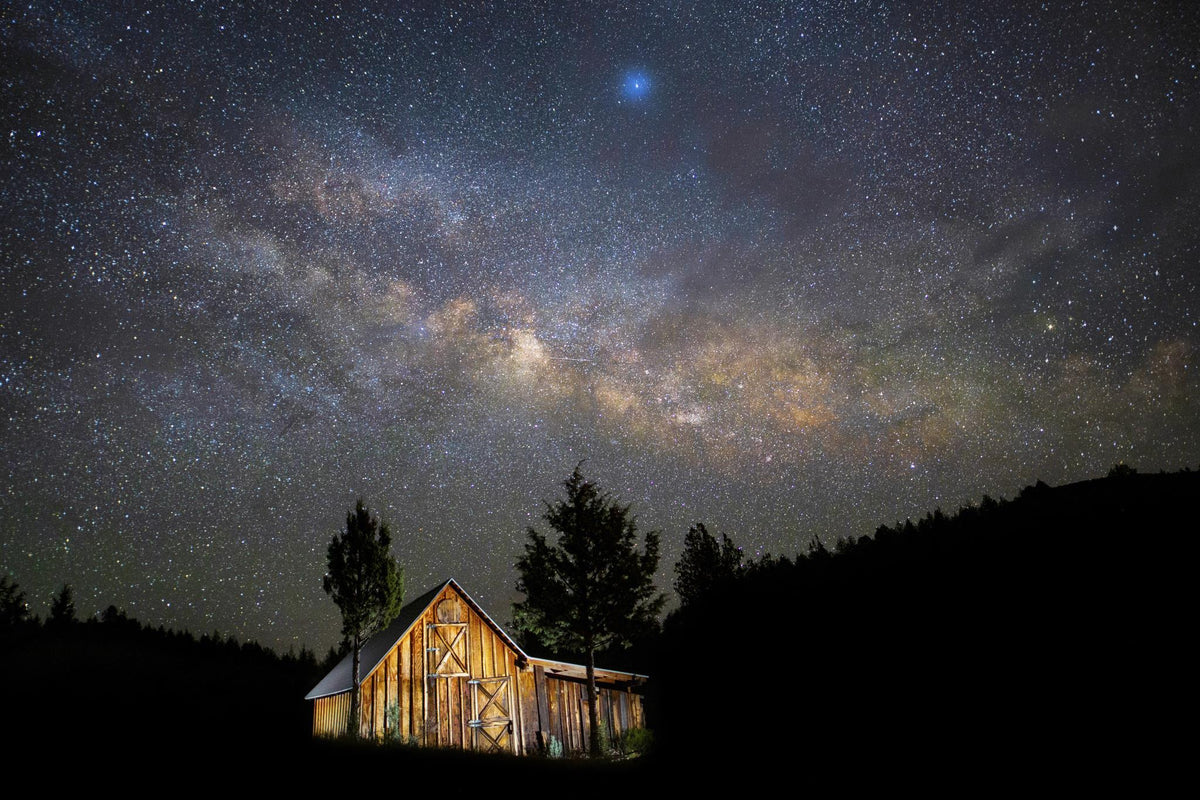 Tempered Glass With Foil - Starry Barn - Dark Gray