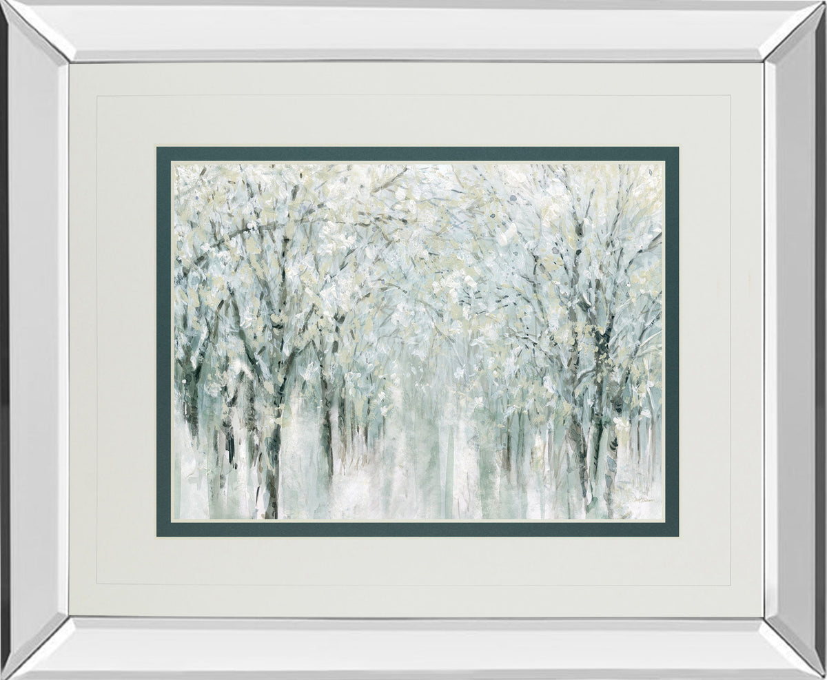 Winter Mist By Carol Robinson - Mirror Framed Print Wall Art - Gray