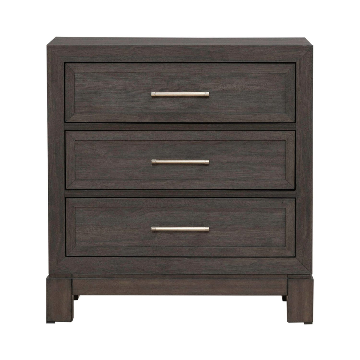 Modern Edge - Nightstand With Charging Station - Caffe