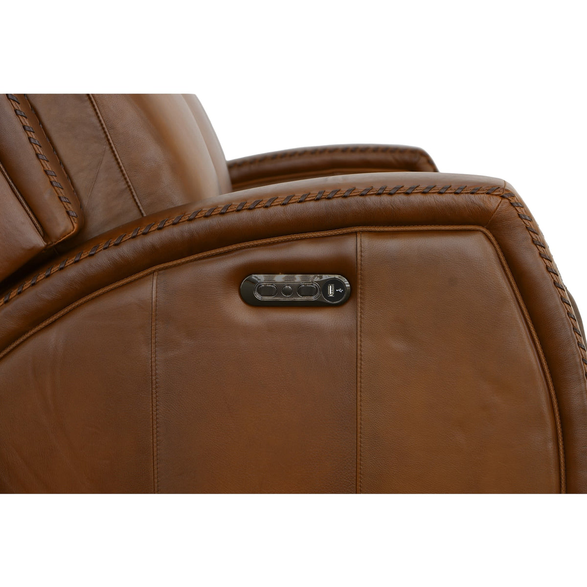 Flexsteel Mustang Power Sofa with Power Headrest