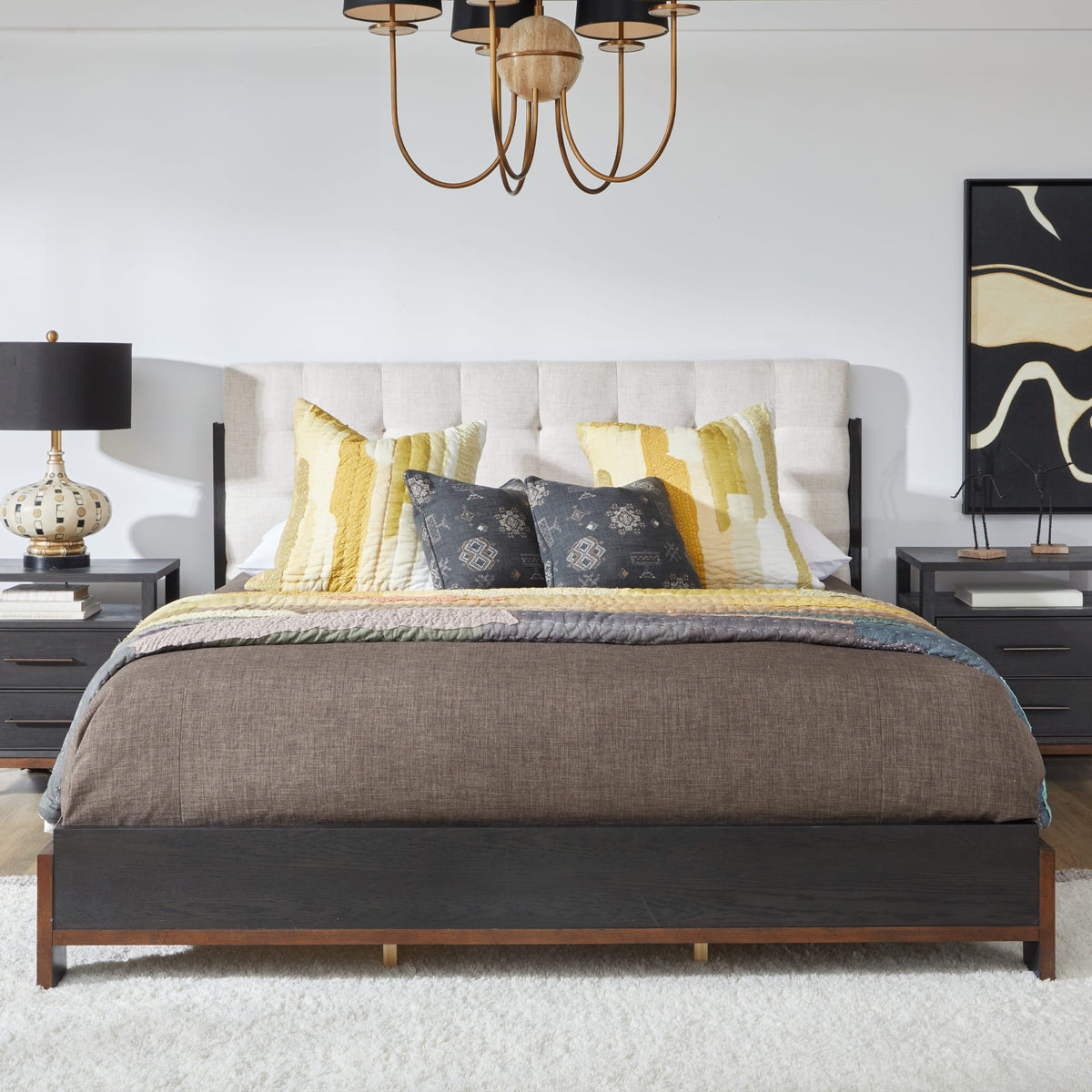 Flexsteel Waterfall King Upholstered Bed