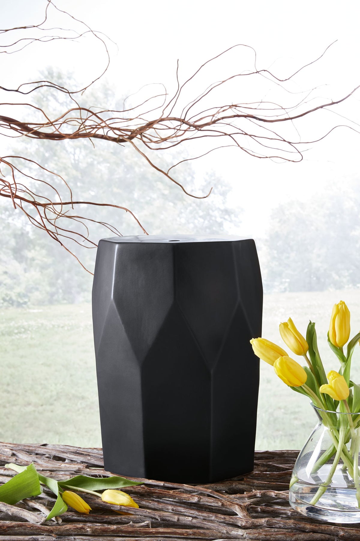 Rhysworth - Indoor/Outdoor Stool - Black