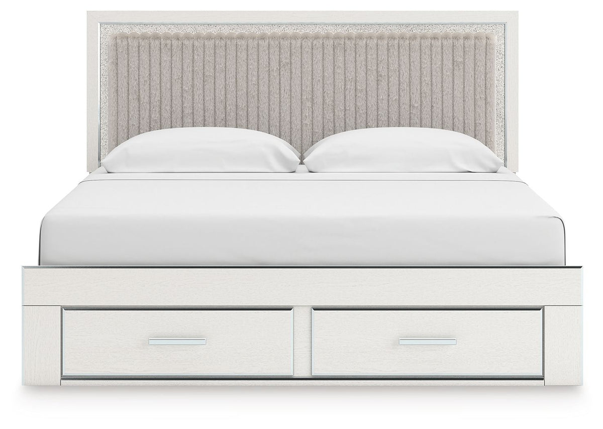 Zuraleus - Upholstered Panel Platform Storage Bed