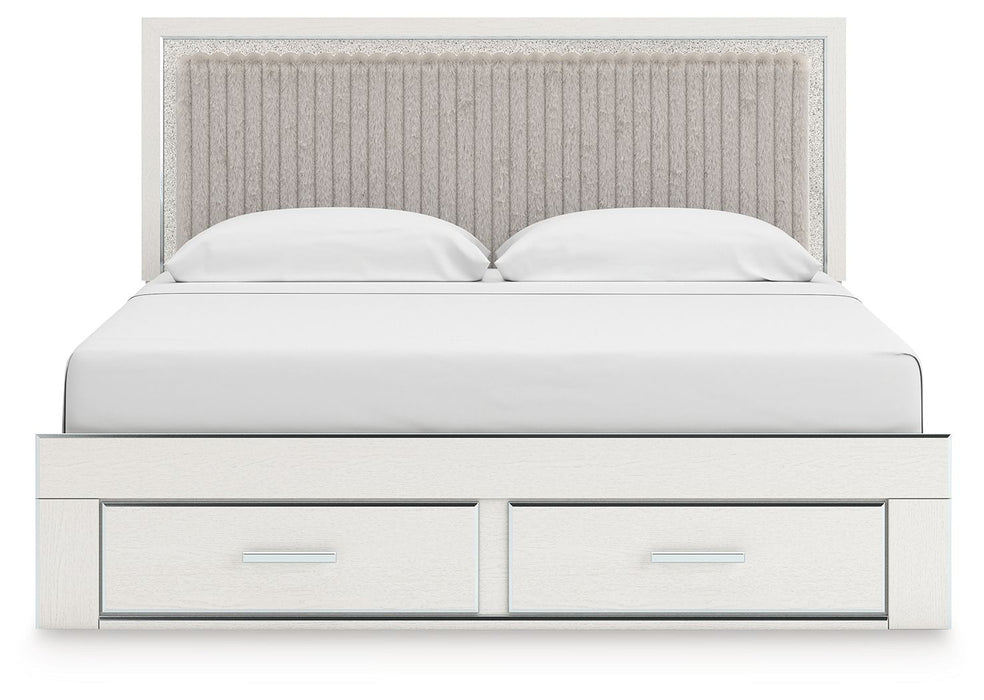 Zuraleus - Upholstered Panel Platform Storage Bed