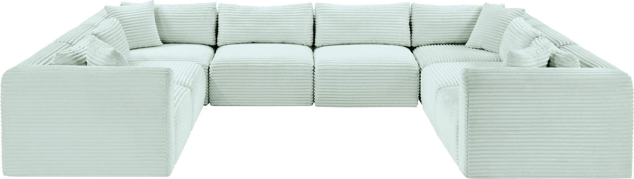 Shaggy - 8 Piece Modular U-Shaped Sectional