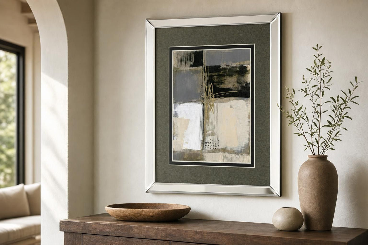 Neutral Divisions III By Jennifer Goldberger - Dark Gray