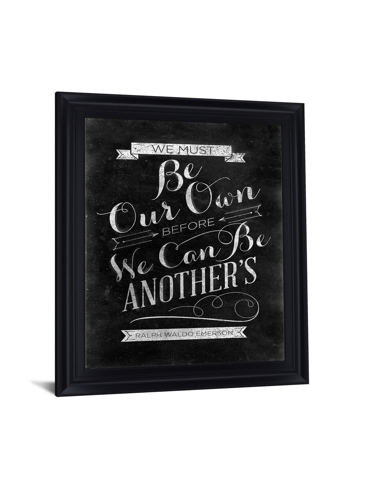 Chalked Whimsy - 28" x 34" Framed Wall Art - Black