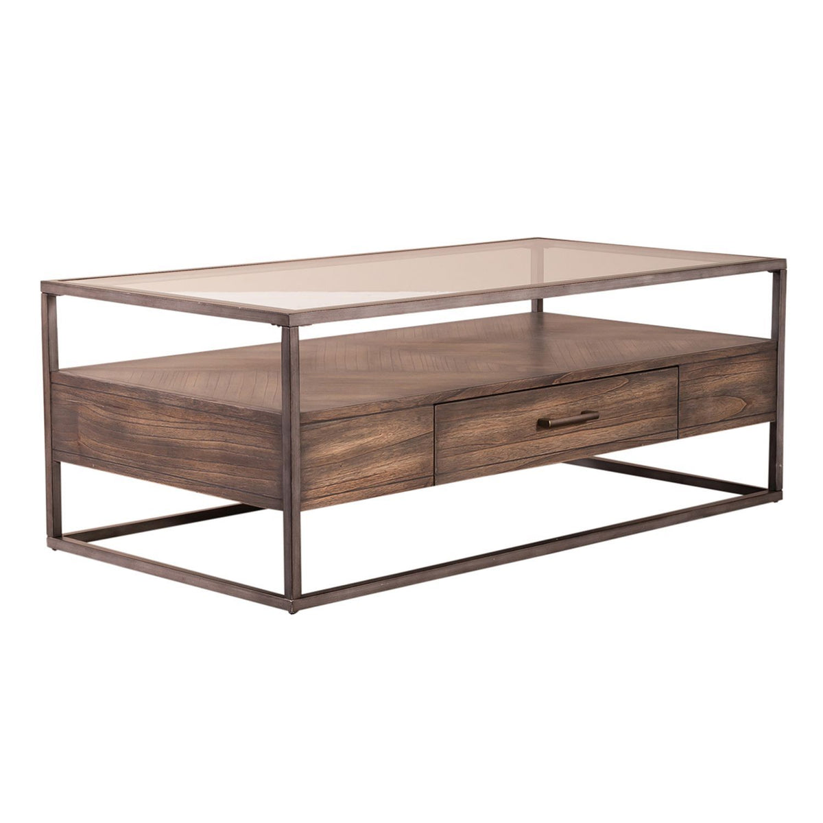Jamestown - Rectangular Cocktail Table - Tobacco