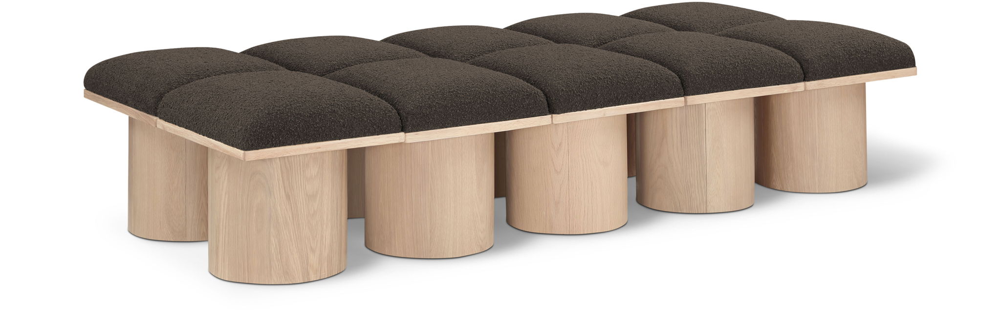 Pavilion - 10 Piece Modular Bench With Natural Base