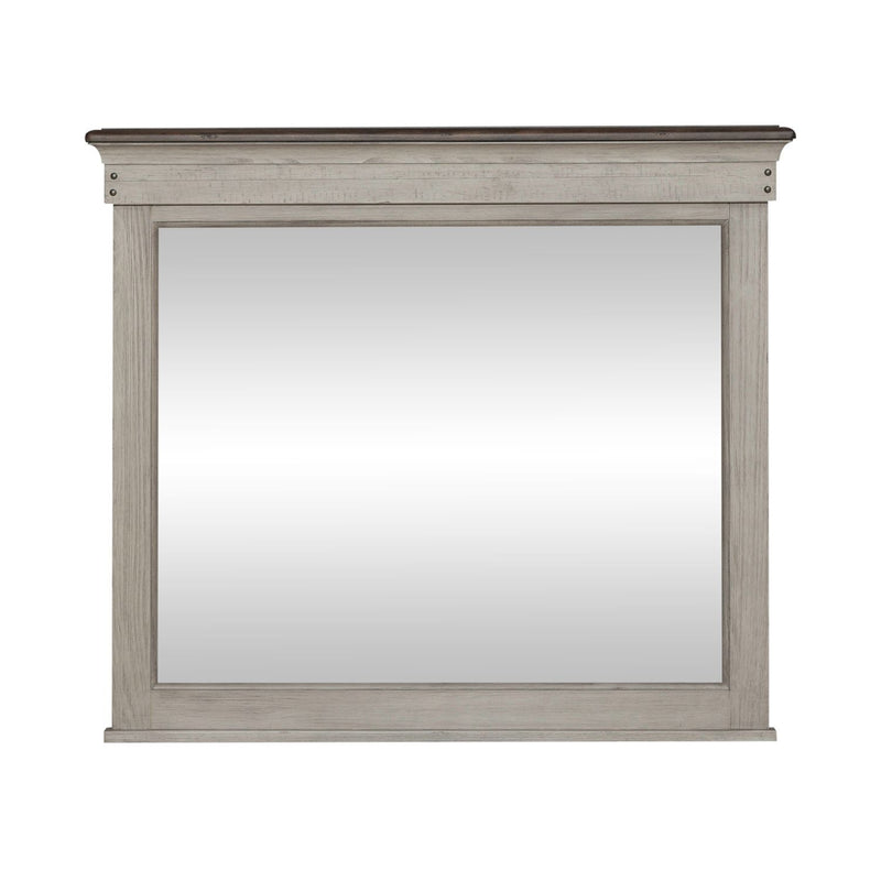 Ivy Hollow - Landscape Mirror - Weathered Linen / Dusty Taupe