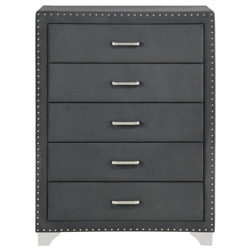 Melody 5-drawer Bedroom Chest Grey