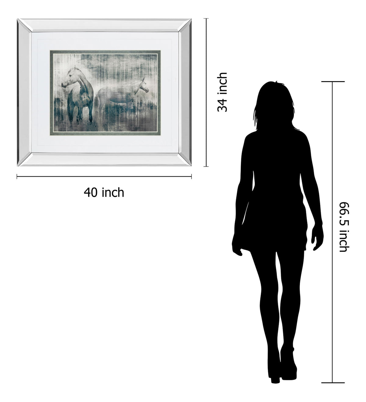 Grey Serenade By Edward Selkirk - Mirror Framed Print Wall Art - Dark Gray