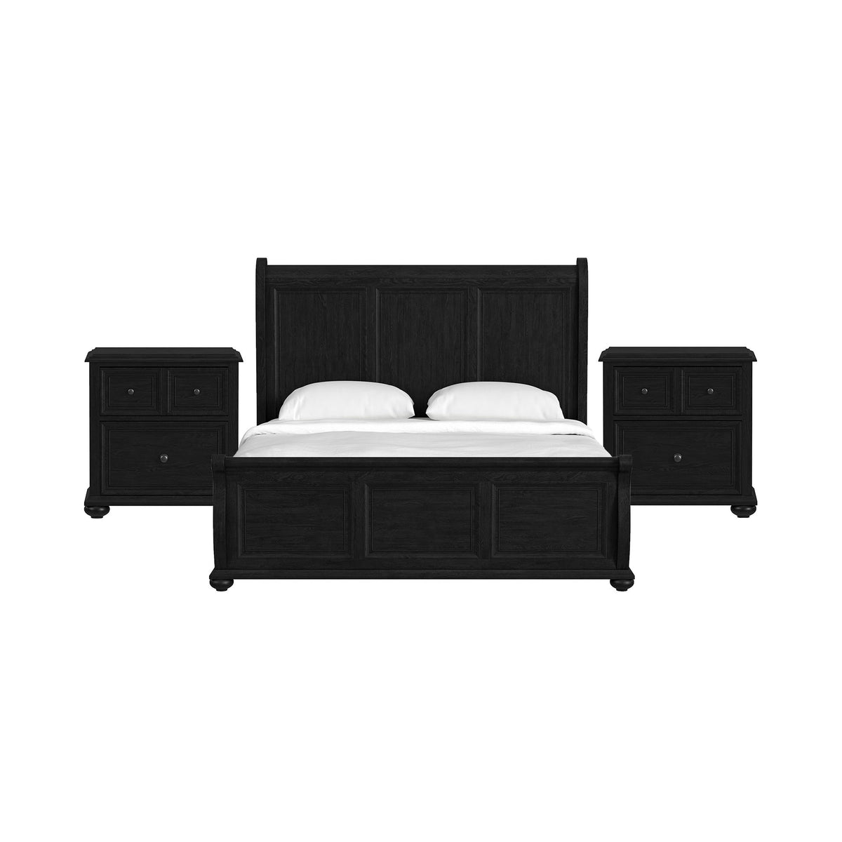 Heritage - Sleigh Bedroom Set - Black
