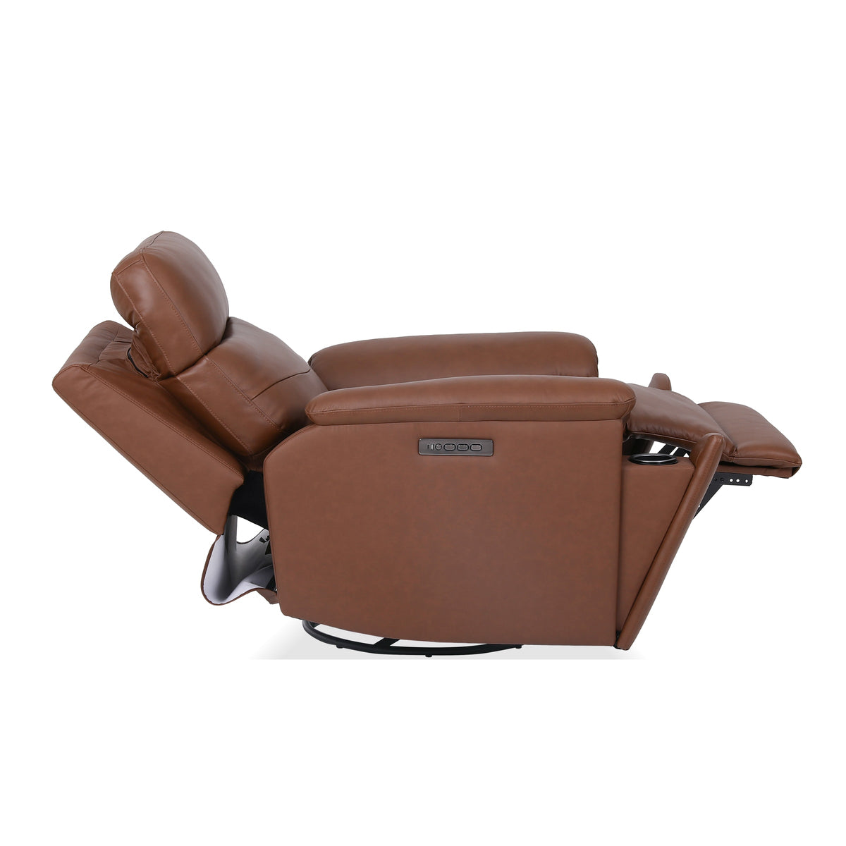 Flexsteel Refined Perfect Match Power Swivel Gliding Recliner with Power Headrest & Lumbar