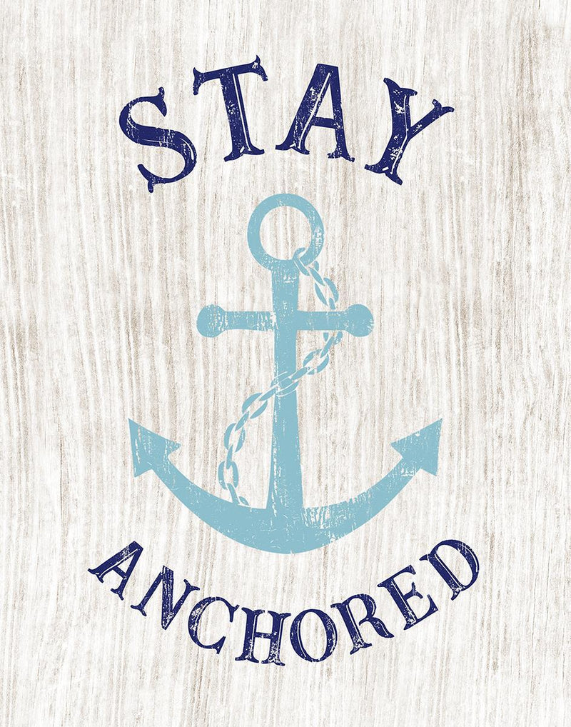 Stay Anchored By Cad Designs (Framed) (Small) - Beige