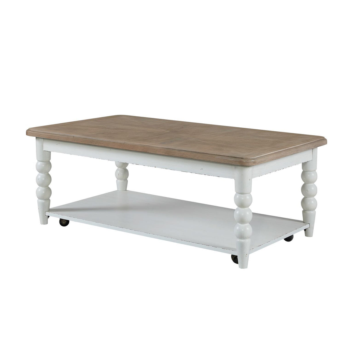Turnberry Park - Rectangular Cocktail Table - Washed White
