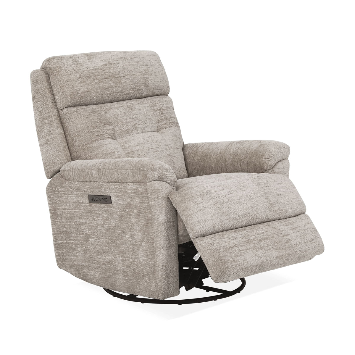 Flexsteel Sophisticated Perfect Match Power Swivel Gliding Recliner with Power Headrest & Lumbar