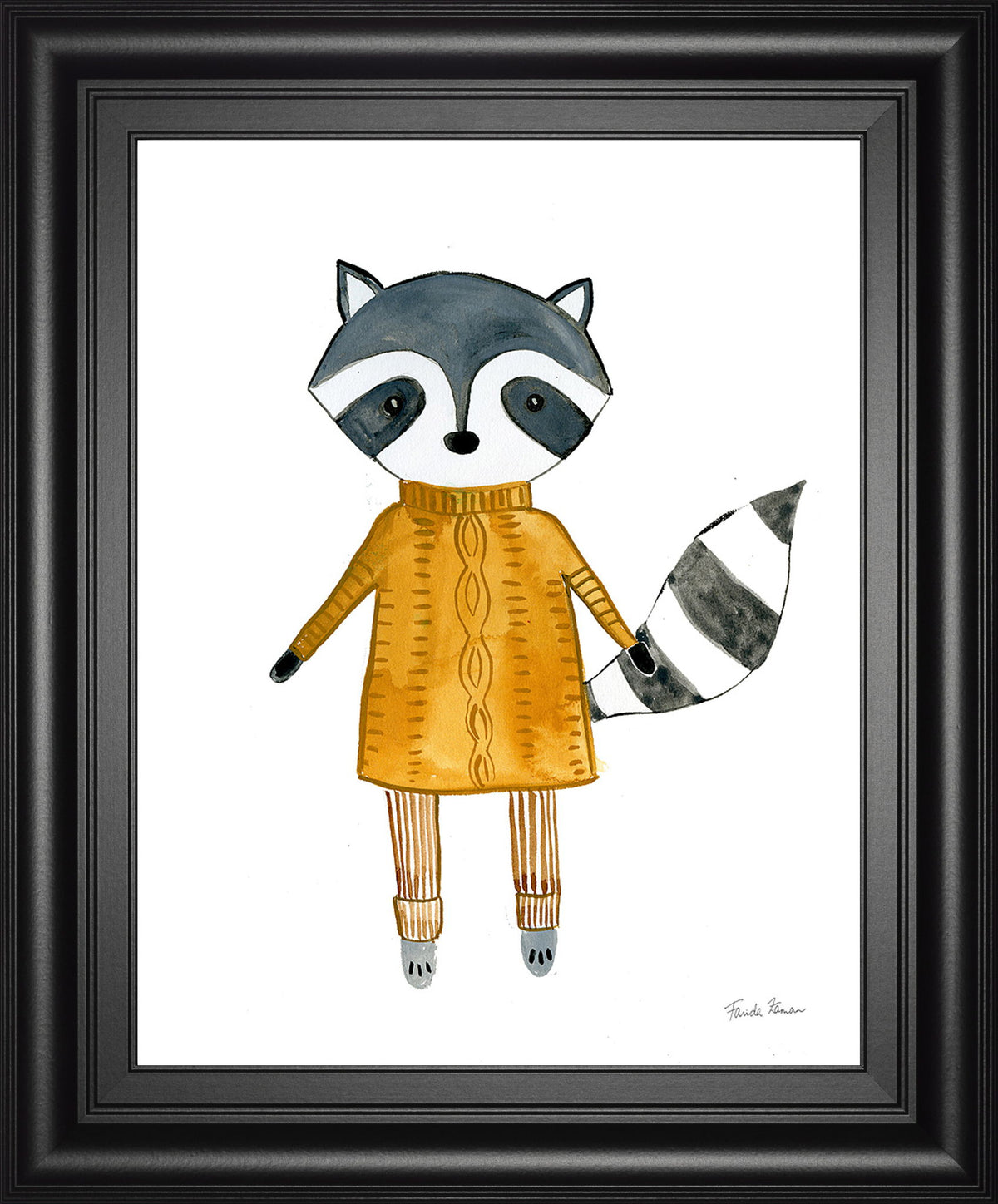 Neighborhood Pals I By Farida Zaman - Framed Print Wall Art - White