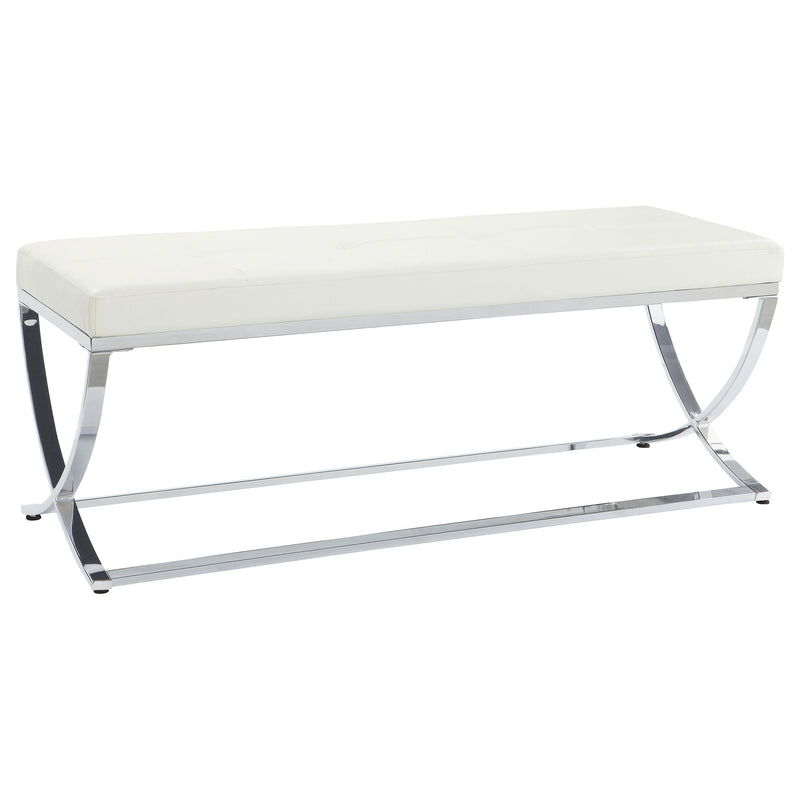 Walton Leatherette Upholstered Tufted Accent Bench