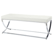 Walton Leatherette Upholstered Tufted Accent Bench