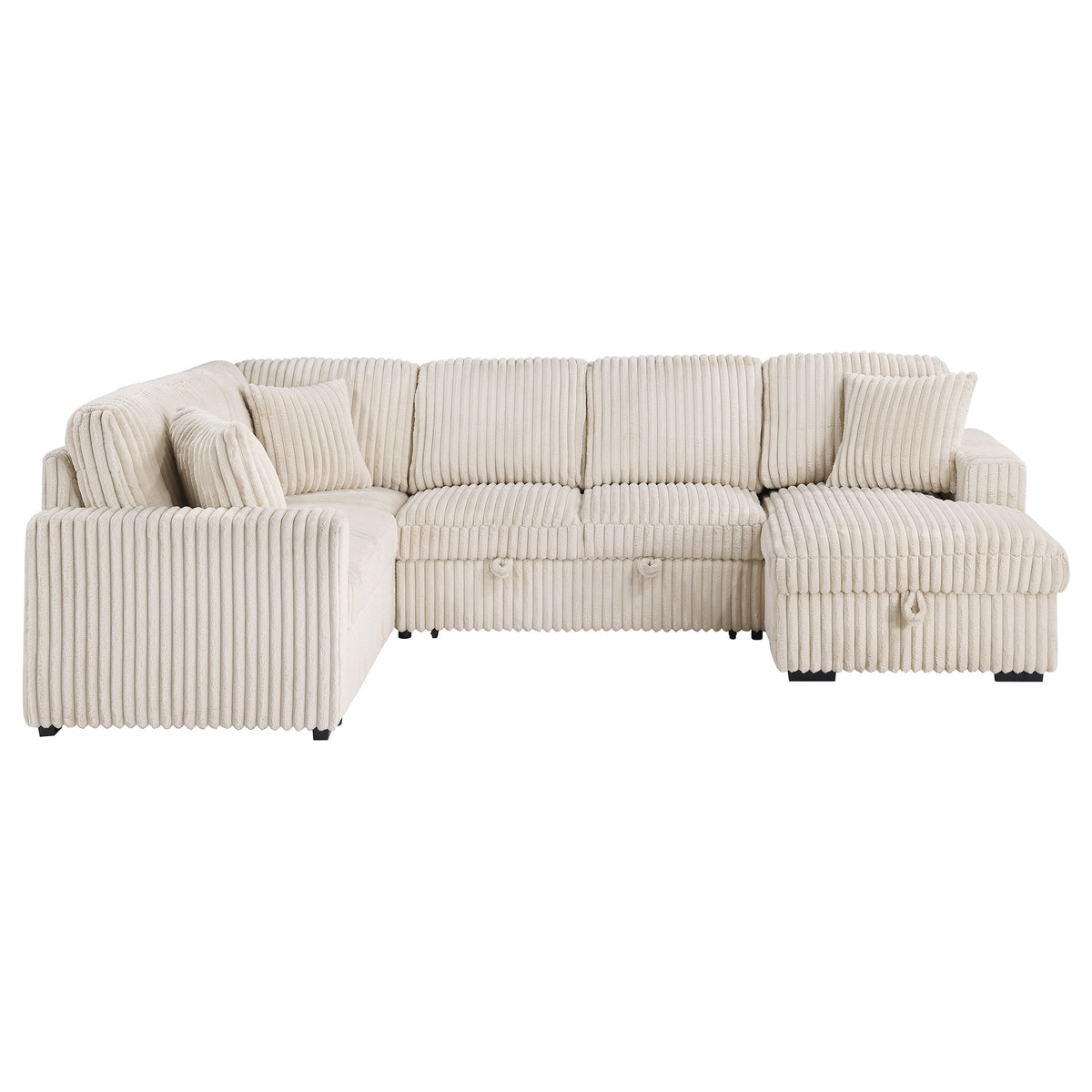 Devonshire Sleeper Sectional Sofa Storage Chaise